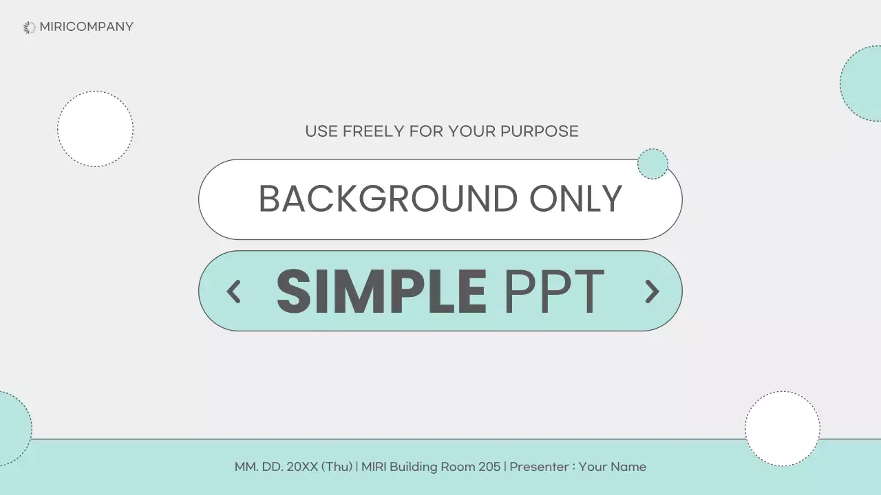 Mint Simple Template Presentation