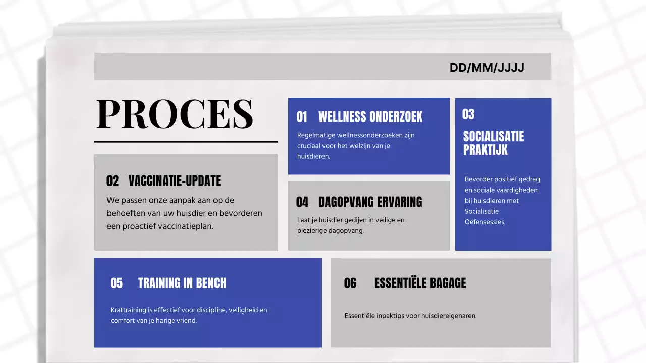 Blauw en Zwart Klassiek Kranten Thema Bedrijfsrapport