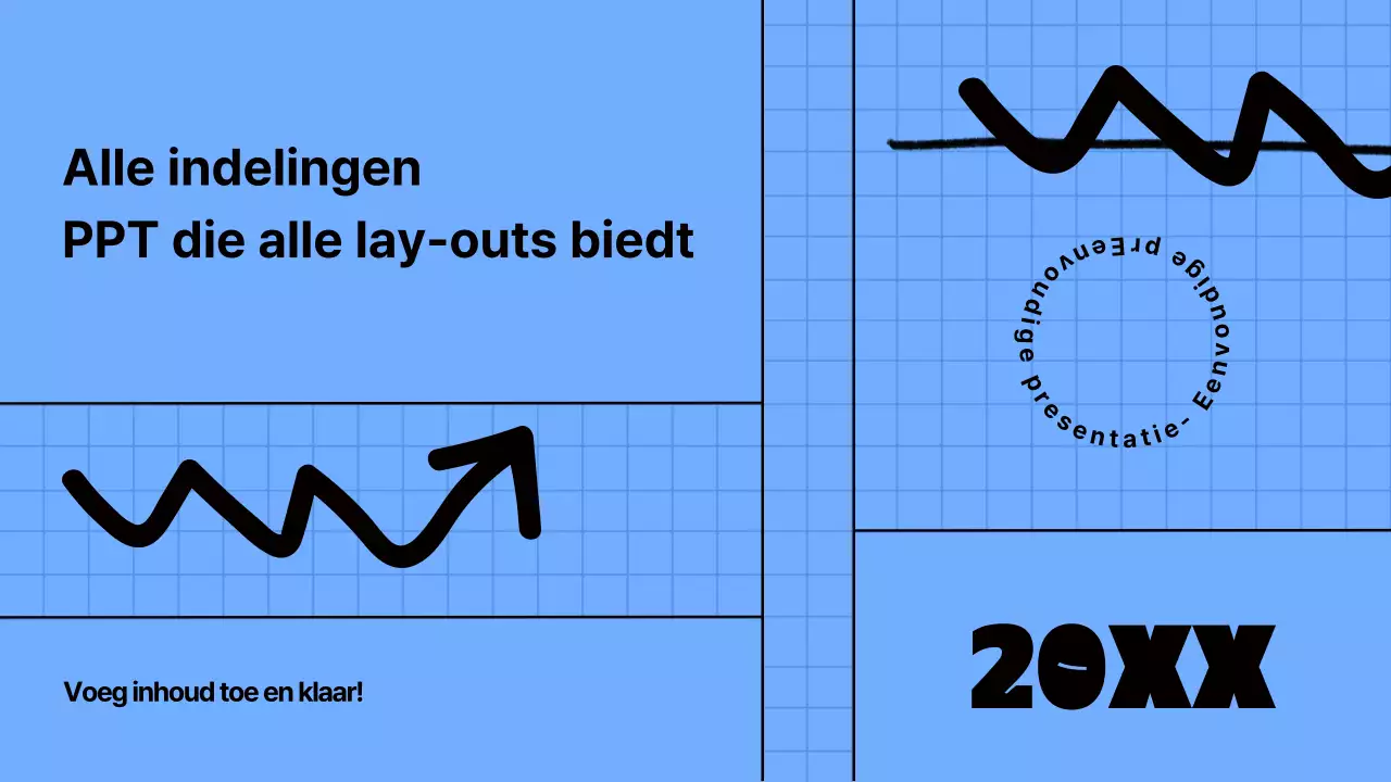Kitscherig vergadermateriaal in blauw