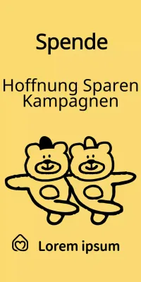 Sharing-Kampagne mit niedlichen Illustrationen