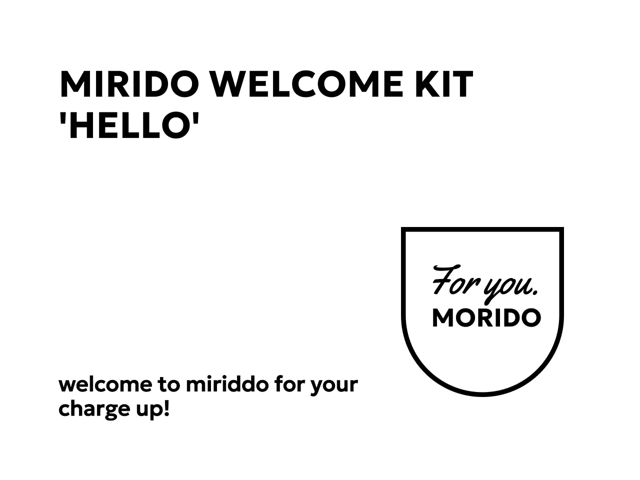 Corporate company welcome kit with gothic and cursive fonts