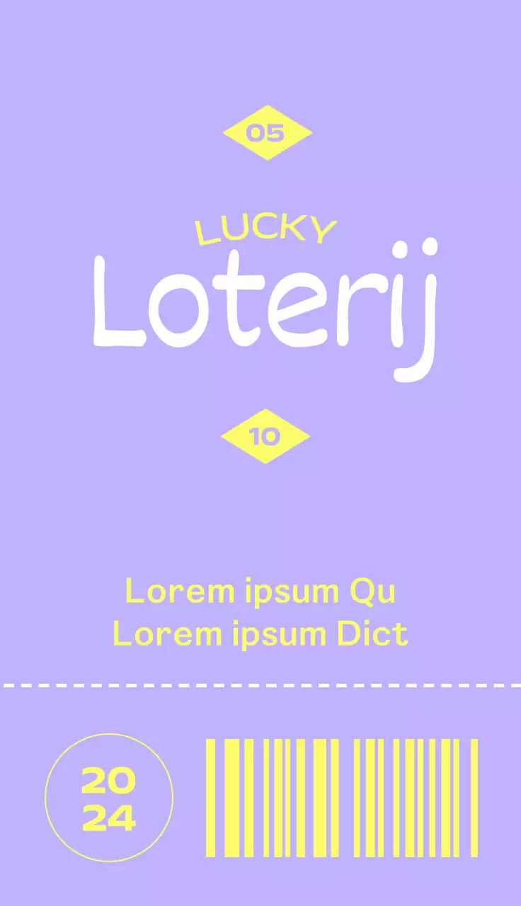 Een paars en geel, schoon ticket-stijl baby shower evenement