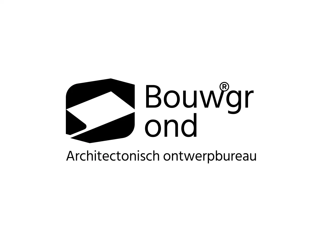 Zakelijke lay-out met een eenvoudig bedrijfslogo