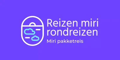 Eenvoudig, strak, geïllustreerd reisbureau-logo