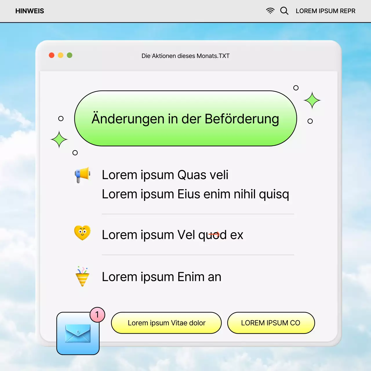 HR-Jahresmitteilungen mit Tendenz zu Chartreuse und Hellblau