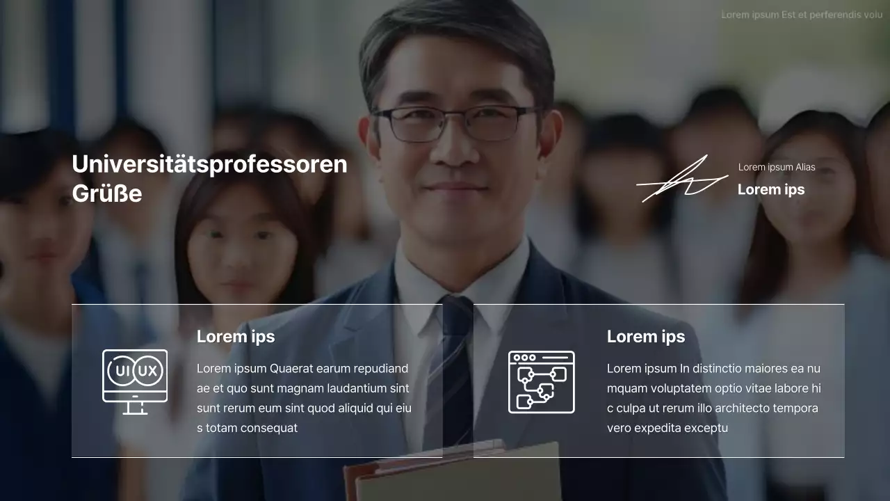 Eine Einführung in einen Regenbogen moderner CEO-Grüße