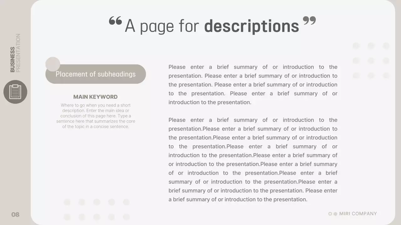 Beige Professional Template Presentation