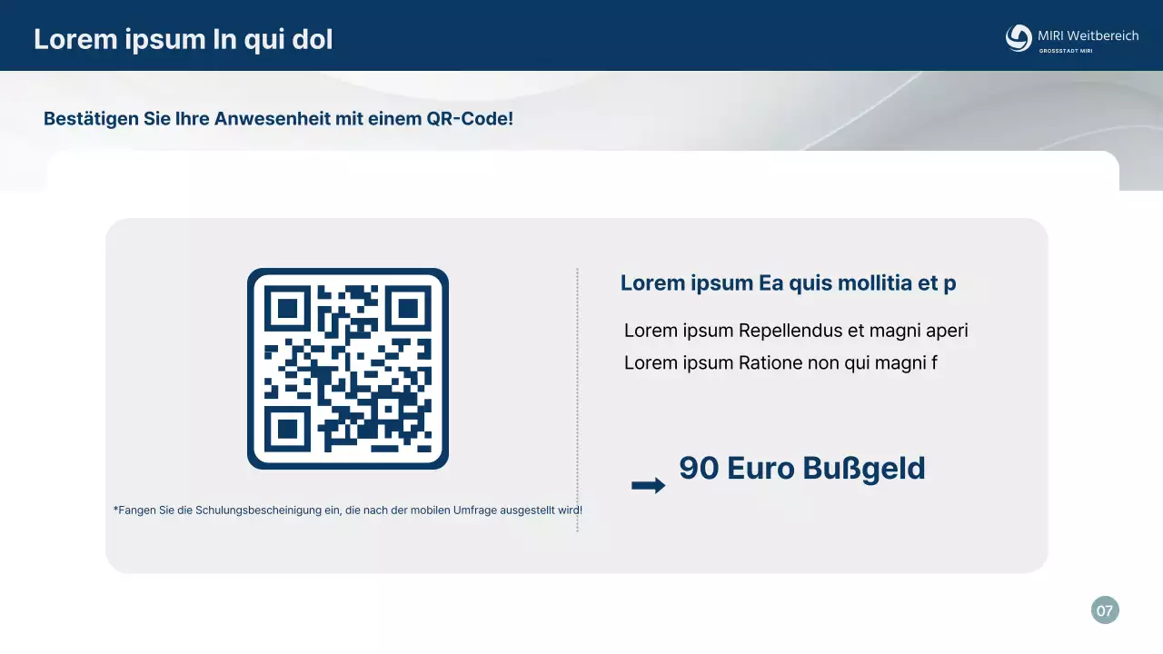 Einfache, marineblaue Zivilschutzausbildung