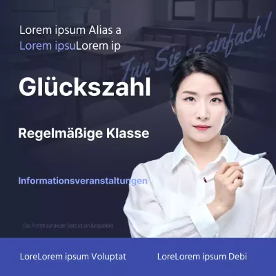 Informationsveranstaltungen für blaue und marineblaue Prestige-Zulassungen fördern