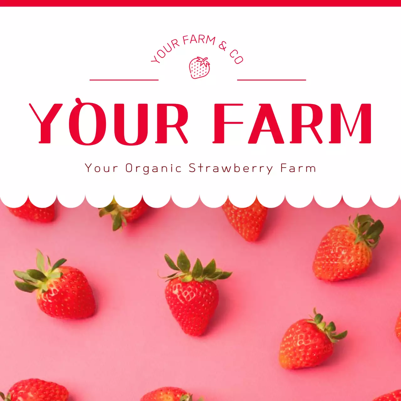 Promote red and pink strawberries