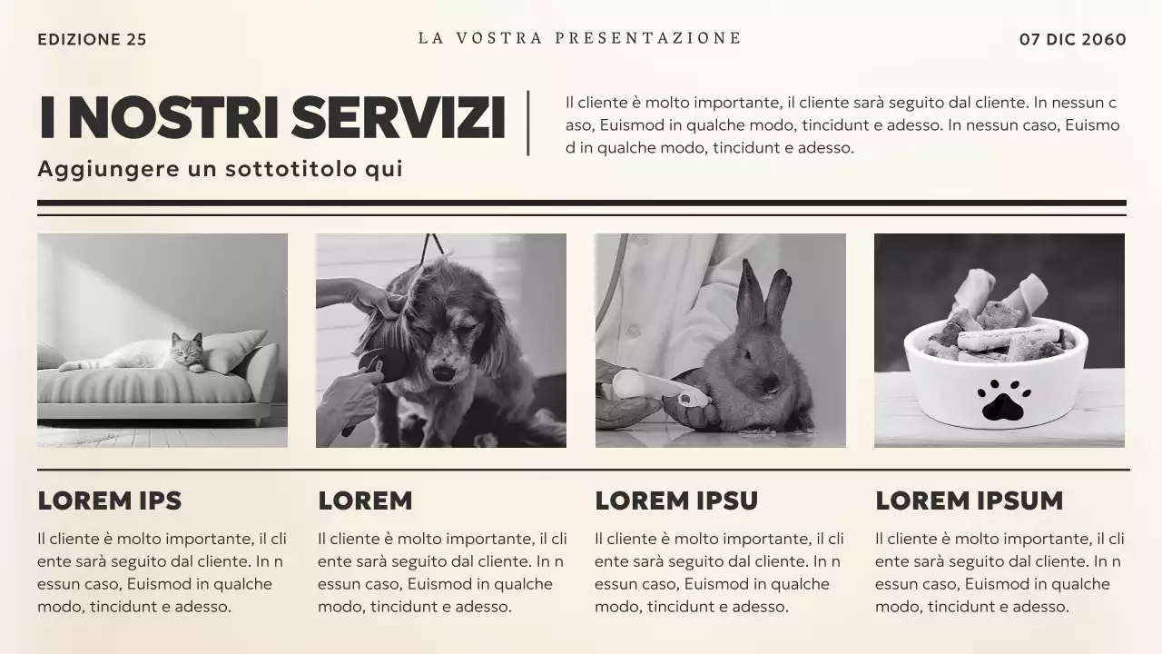 Nero e beige Tema notizie vintage Materiale aziendale