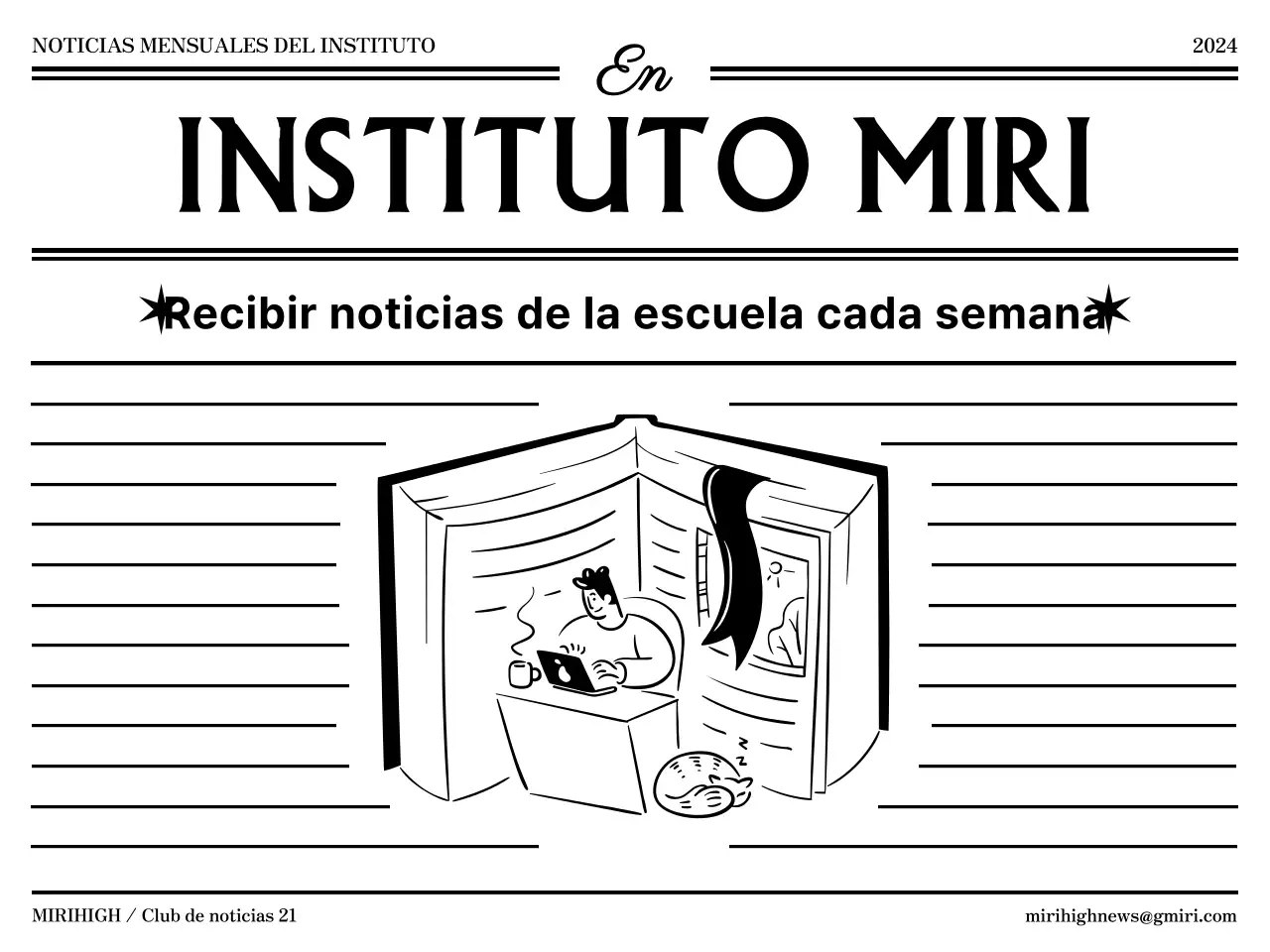 Diseño de portada al estilo de los periódicos