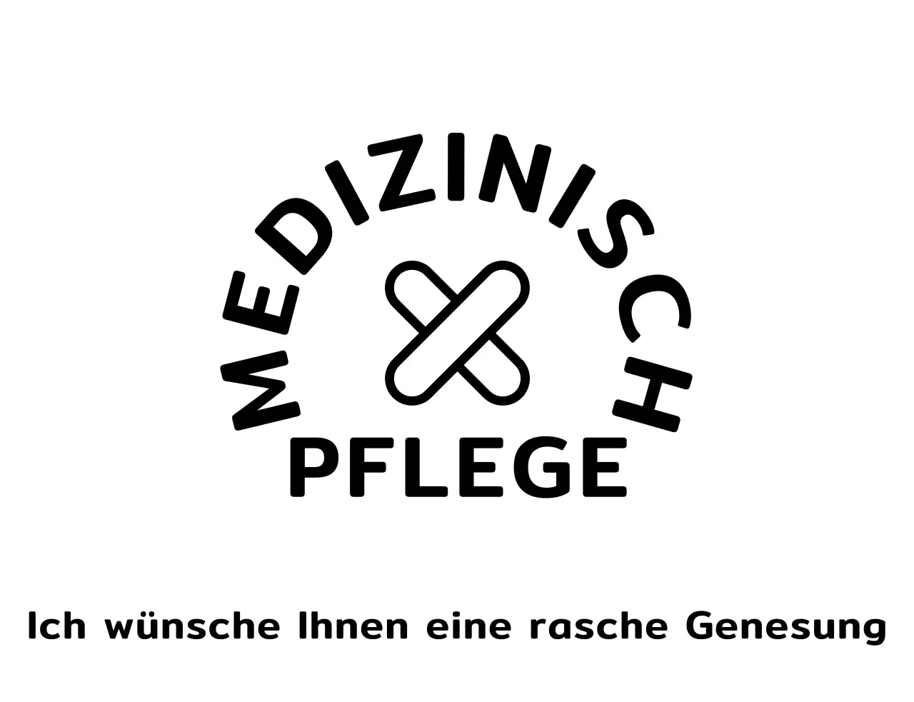 Medizinische Versorgung mit einfacher Anmutung und medizinischen Illustrationen
