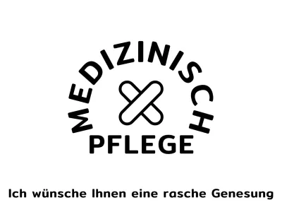Medizinische Versorgung mit einfacher Anmutung und medizinischen Illustrationen