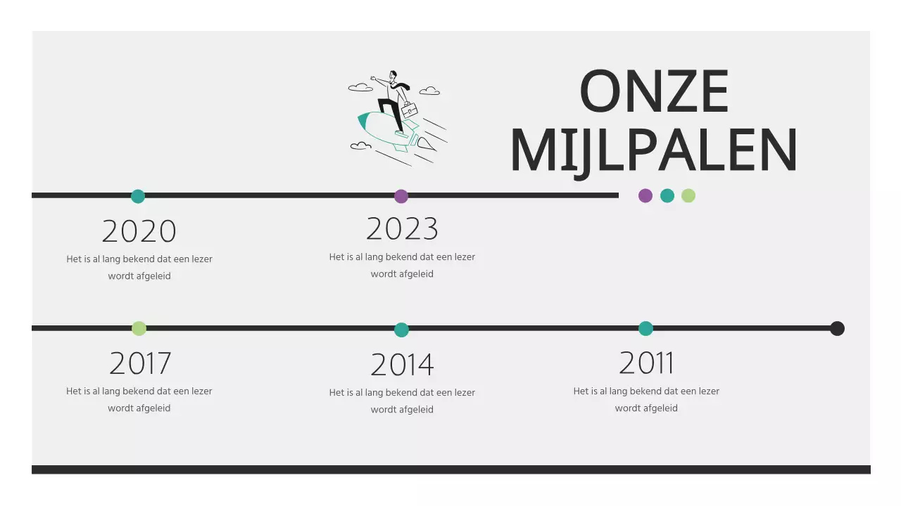Elegant zakelijk rapportmateriaal in zwart-wit