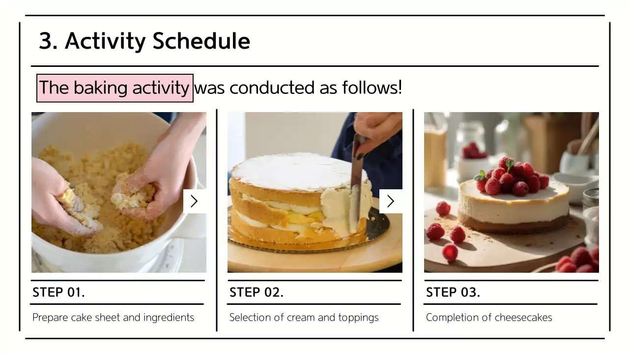 Pink Minimal Baking Guide Presentation