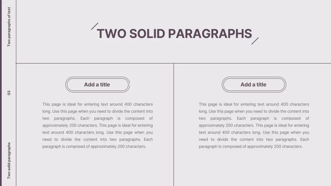 Purple Minimalist Template Presentation