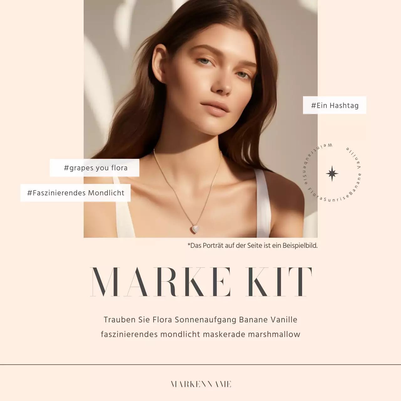 Förderung der minimalistischen Schmuckmarke von Ivory