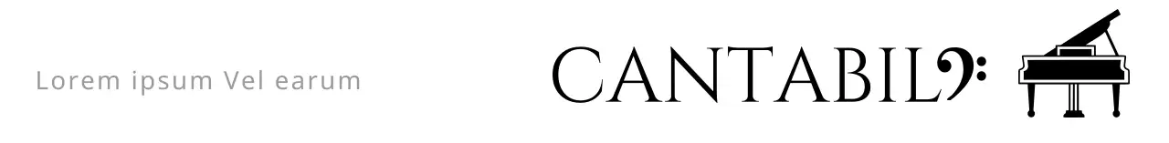 Una scuola di pianoforte con uno stile serif di classe