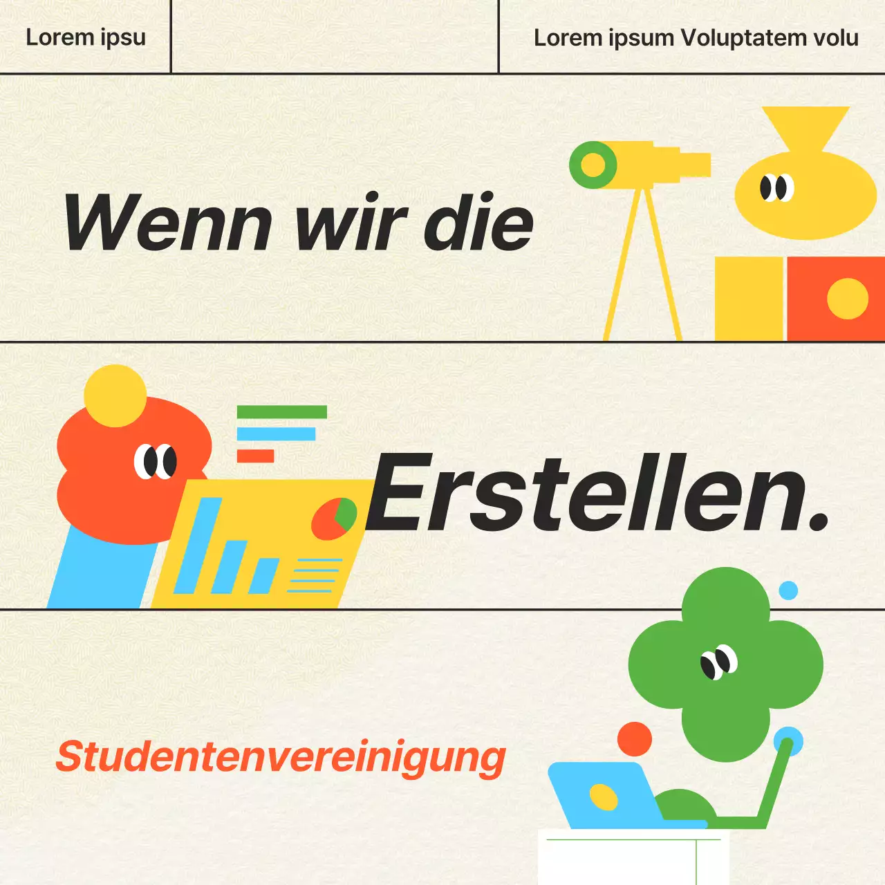 Förderung der Abstimmung über die elfenbeinfarbene und orangefarbene Studentenvereinigung