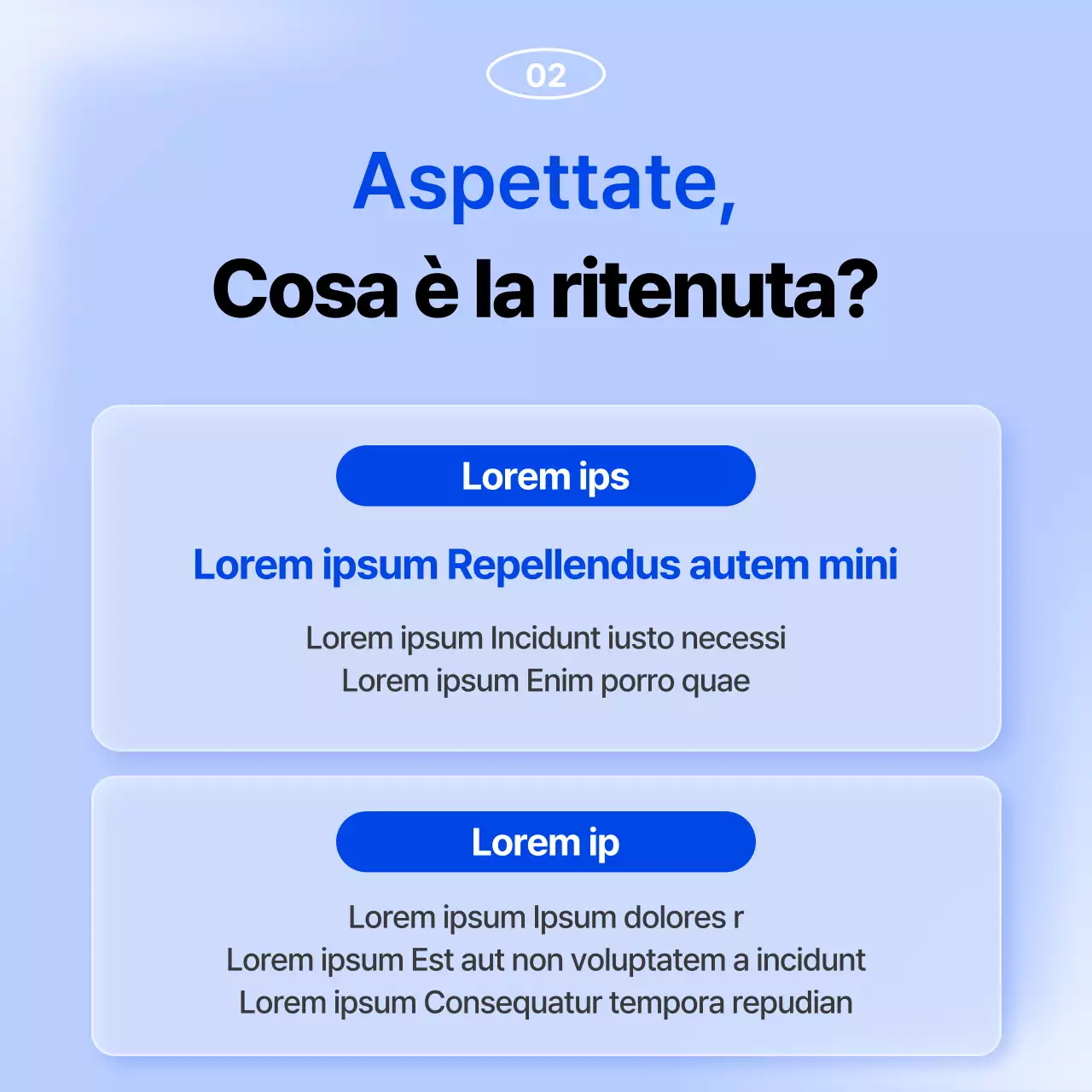 Promuovere il riordino di fine anno in blu e azzurro.