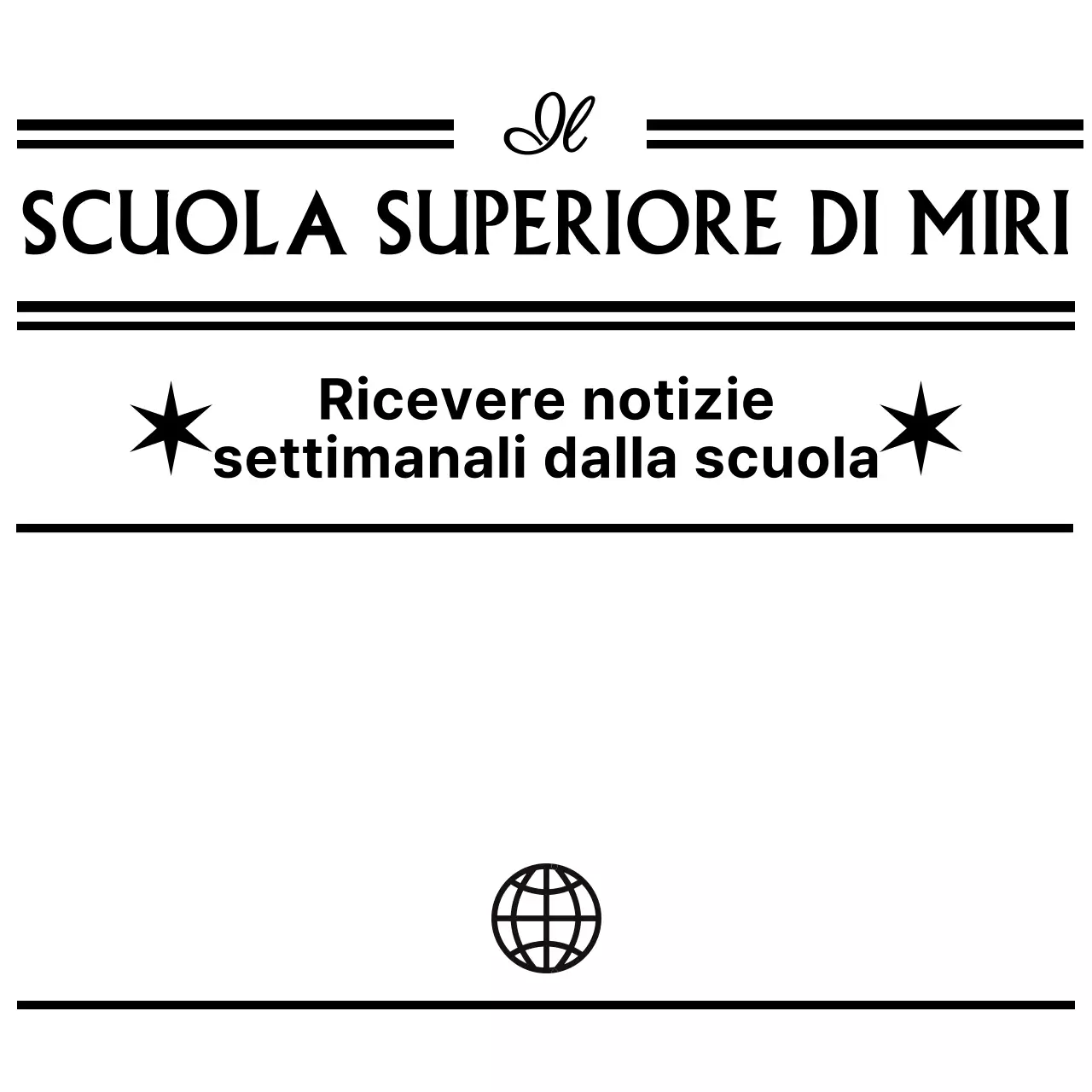 Copertina in stile giornale