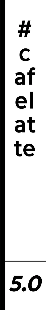 Kedai kopi hitam dan putih yang bersih