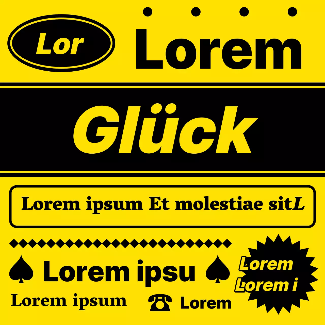 Ein Retro-Schulmotto in Gelb und Schwarz @schoolmarms