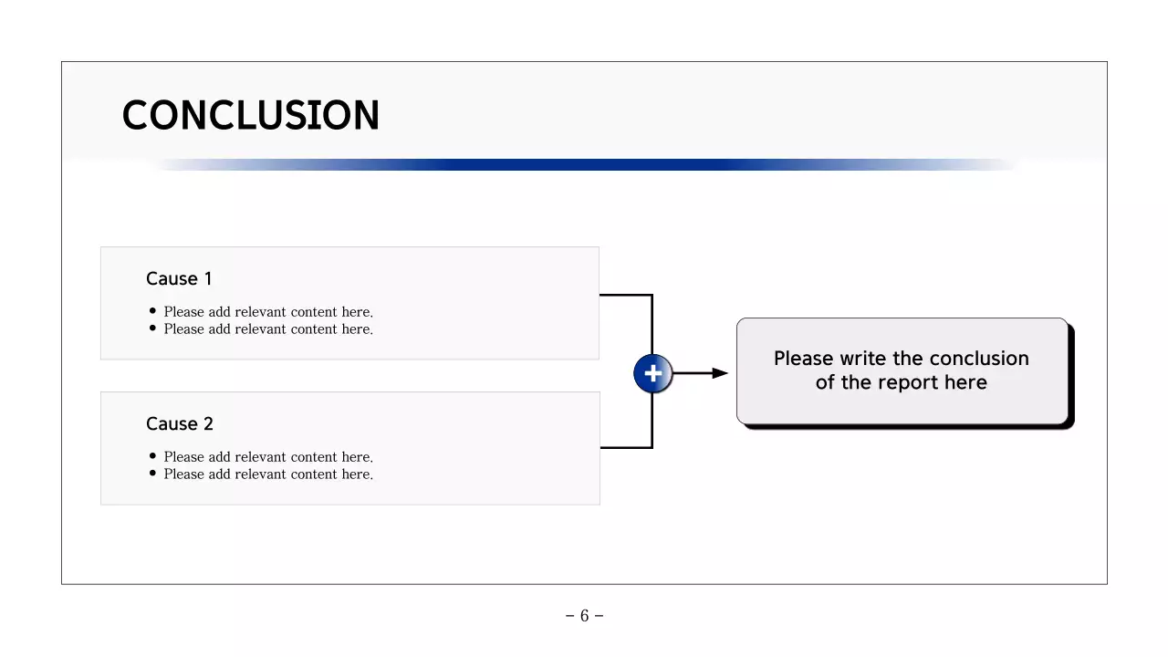 Basic printable report in navy blue and gray