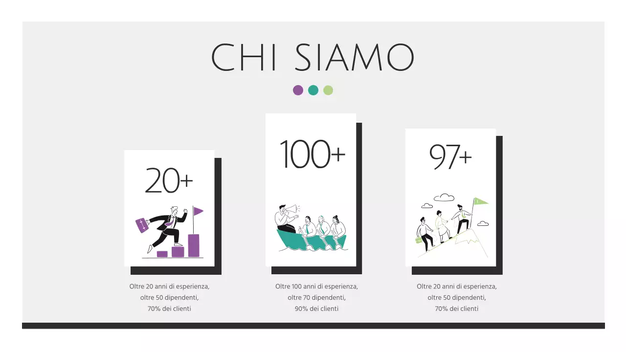 Eleganti materiali per relazioni aziendali in bianco e nero