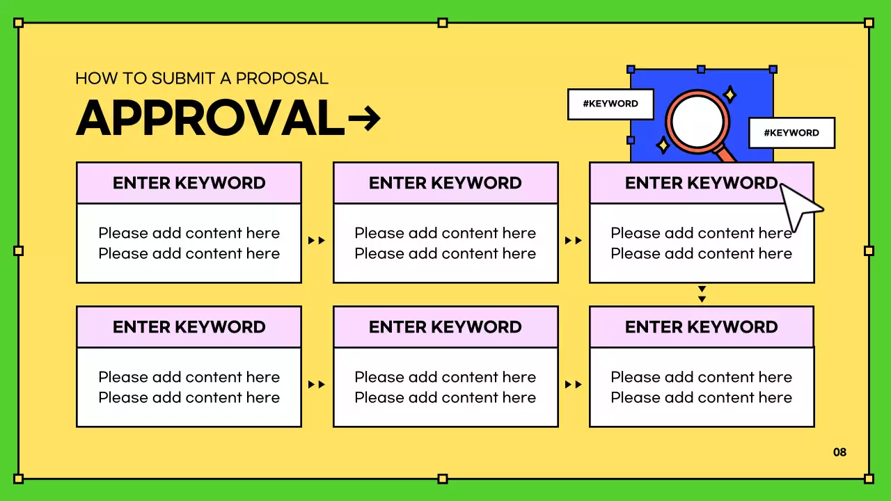 Trình bày hướng dẫn Onboarding thời trang đầy màu sắc