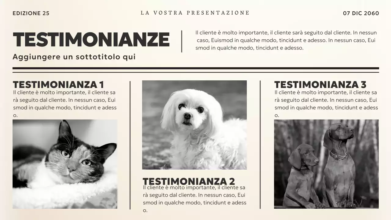 Nero e beige Tema notizie vintage Materiale aziendale