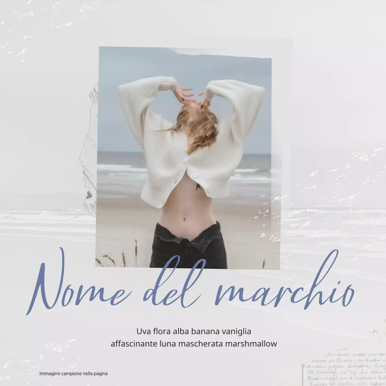 Promuovere un marchio di abbigliamento di moda vintage in bianco e nero