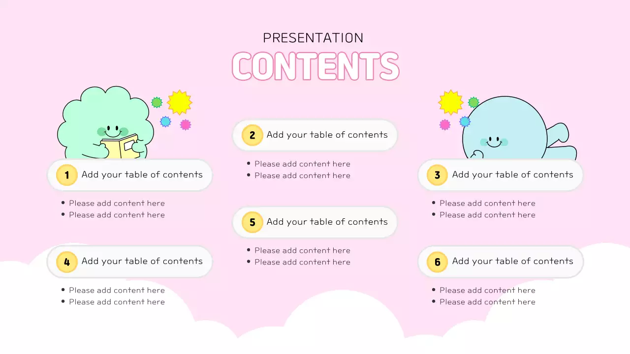 Colorful Cute Template Presentation