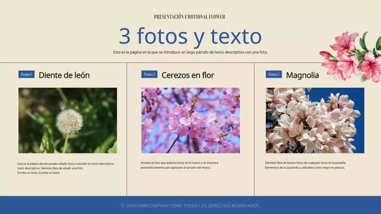 Sencilla y sentimental presentación floral primaveral en azul y marfil