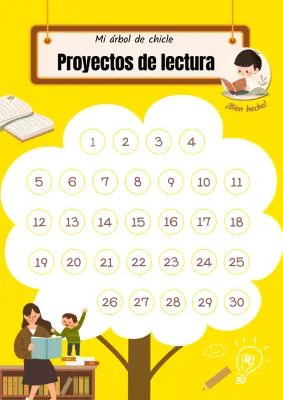 Bonita cubierta de cartón adhesivo amarillo para lectura