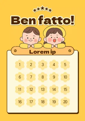Simpatica copertina adesiva gialla e marrone ben fatta
