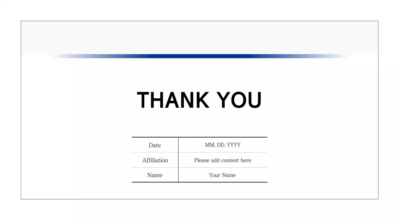 Basic printable report in navy blue and gray