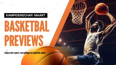 Promoot een eenvoudig basketbalspel in oranje