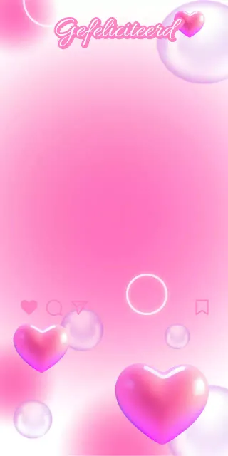 Een feestelijke fotozone met roze kitscherige hartjes