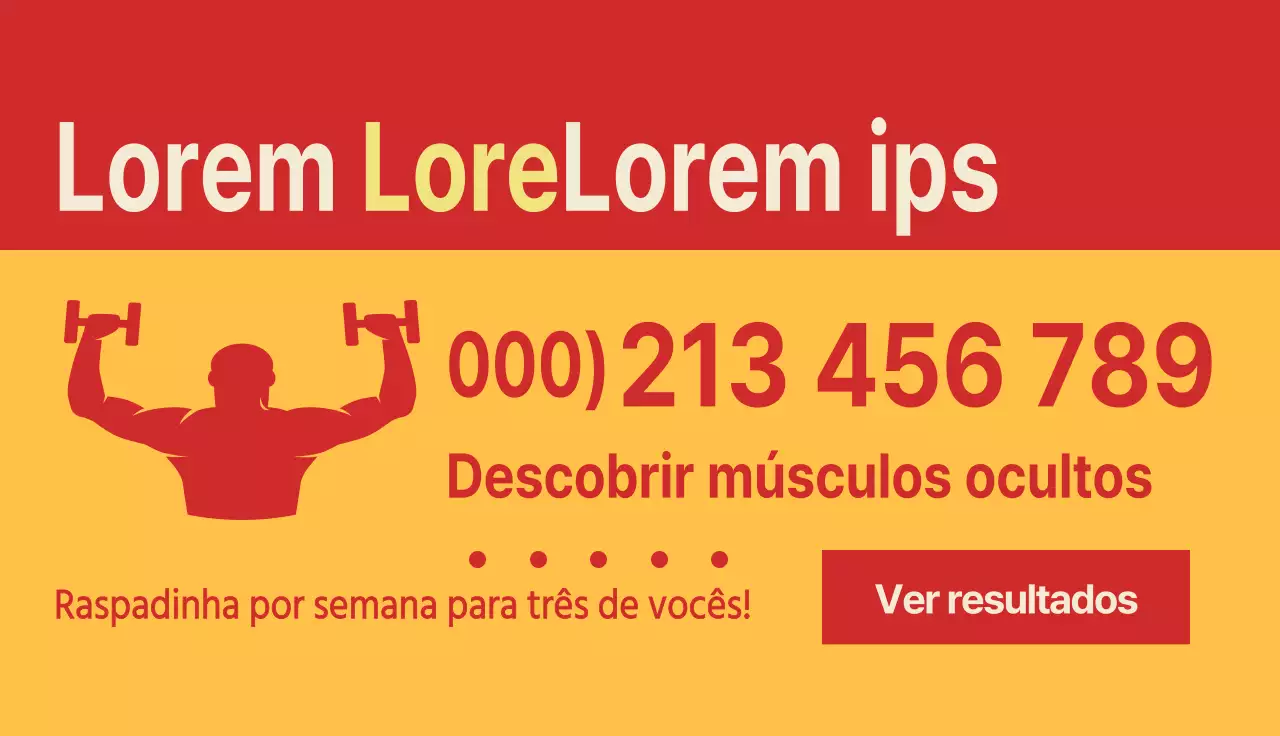 Evento de ginástica vermelho e neutro