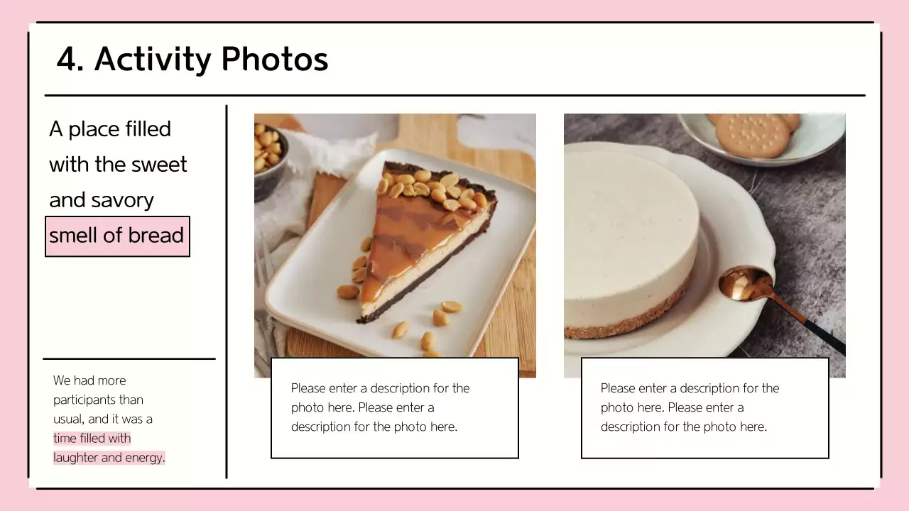 Pink Minimal Baking Guide Presentation