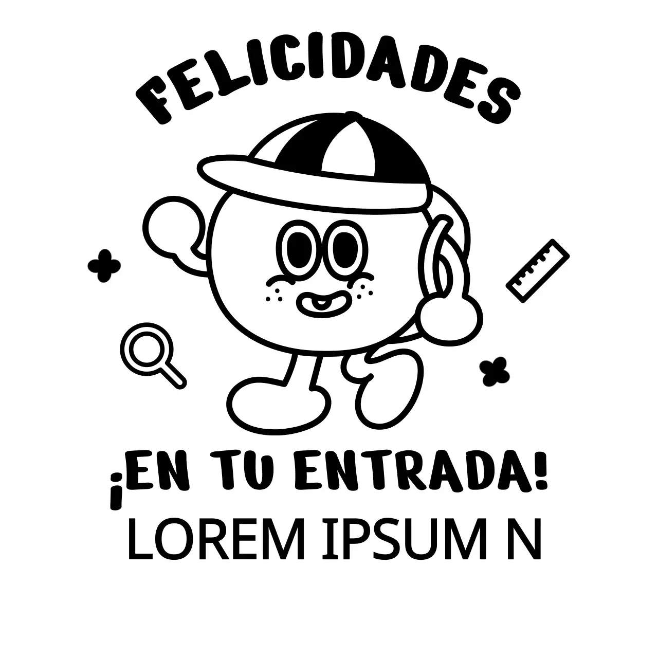 Artículos de celebración de la entrada a la escuela primaria con simpáticas ilustraciones de dibujos