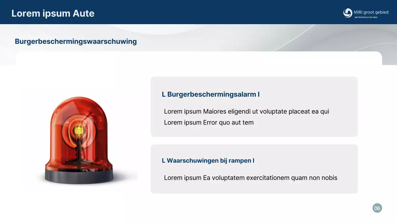 Eenvoudige, marineblauwe civiele verdedigingstraining