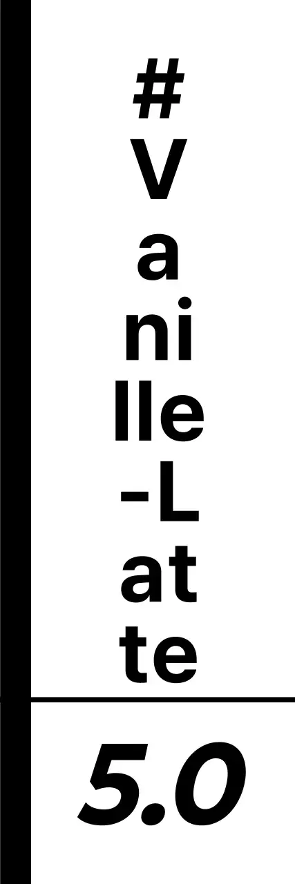 Moderne schwarze und weiße Getränke und Kaffee