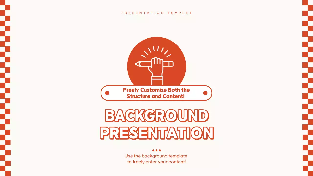 오렌지 심플 템플릿 프레젠테이션