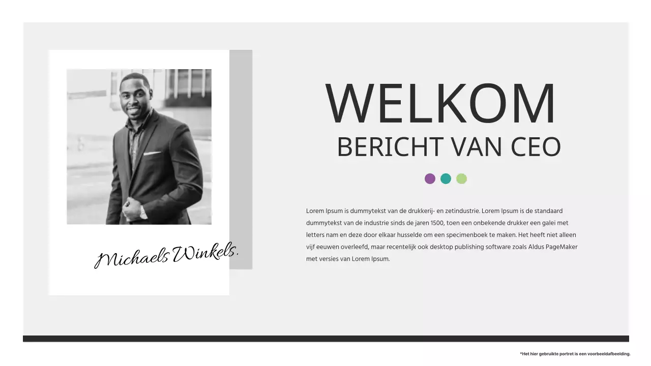 Elegant zakelijk rapportmateriaal in zwart-wit