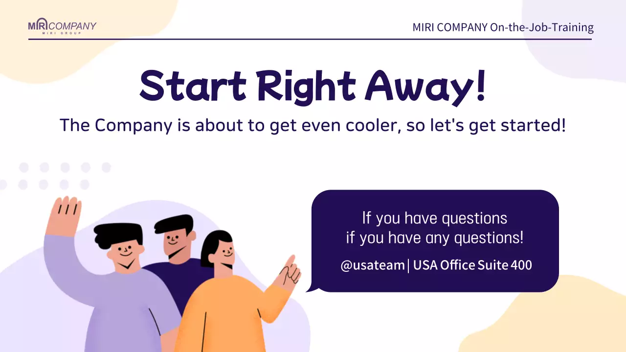 A simple HR training guide in mauve and orange