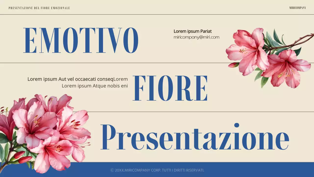 Semplice e sentimentale presentazione floreale primaverile in blu e avorio