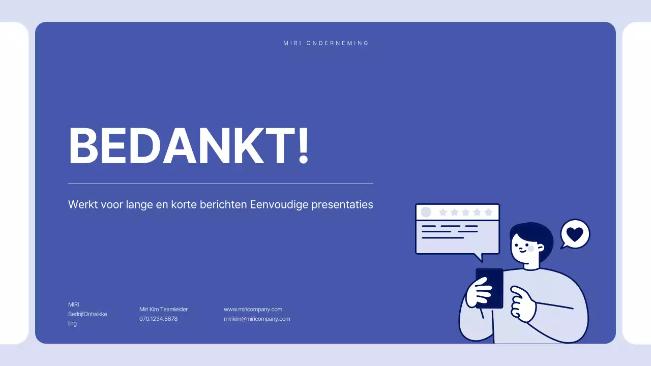 Eenvoudige tekst in blauw voor een rapport waar je veel over kunt schrijven